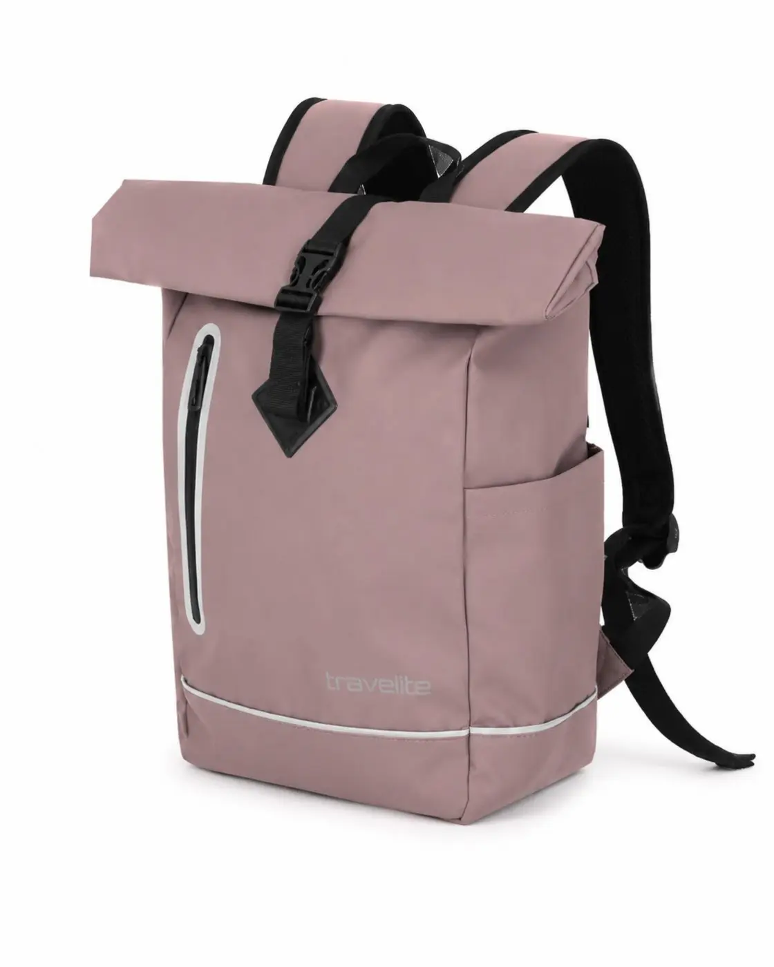 Travelite Backpack Roll-up Basics blush 26x48x15 cm