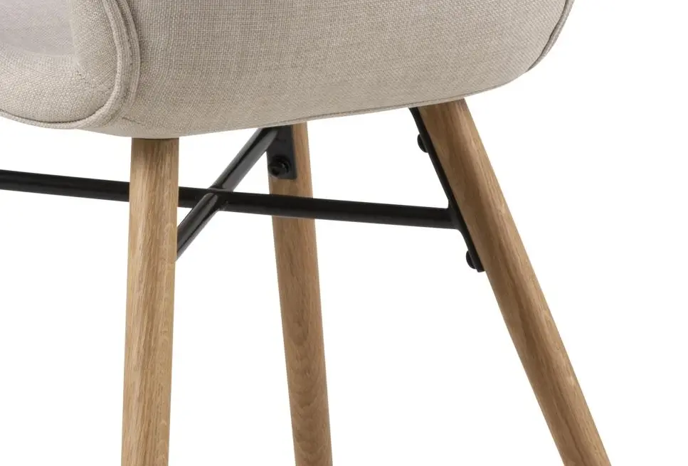 Actona Vierfußstuhl Batilda Beige