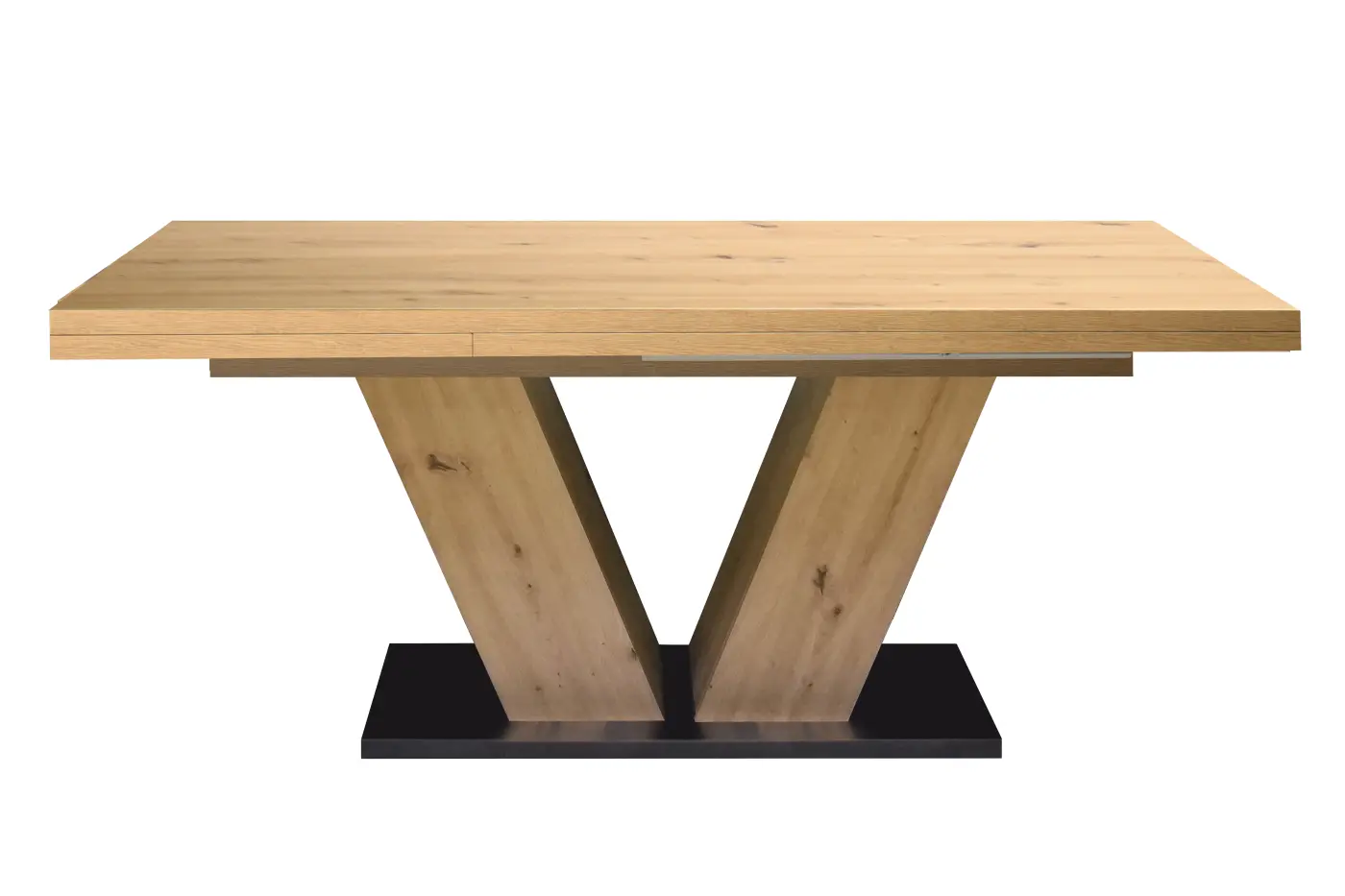 Mäusbacher Esstisch Komfort V 180-280 cm asteiche / schwarzstahl / asteiche