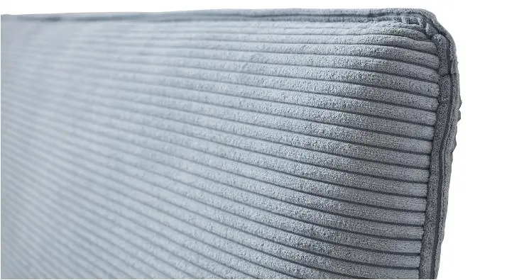 Relaks Boxspringbett Cord Grau ca.180x200 cm, Taschenfederkern 500 H2/H3
