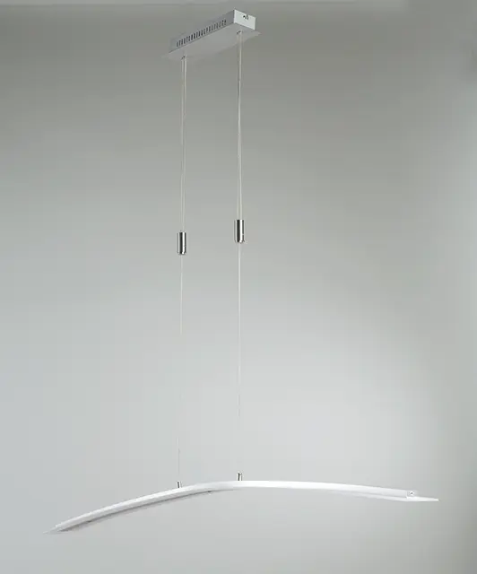 F&H Pendelleuchte L135 B9 nickel matt / chrom
