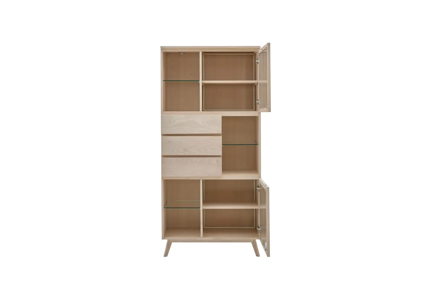 Roomio No. 2000 Vitrine Esche ca. 80x180x40 cm