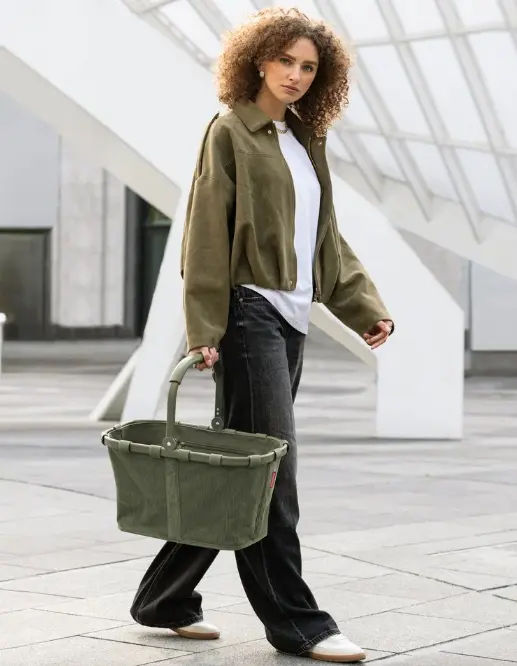 Reisenthel Carrybag Cord Dark matcha ca. 48x29x28 cm