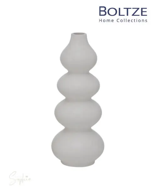Boltze Vase Brunilla 30 cm Weiß