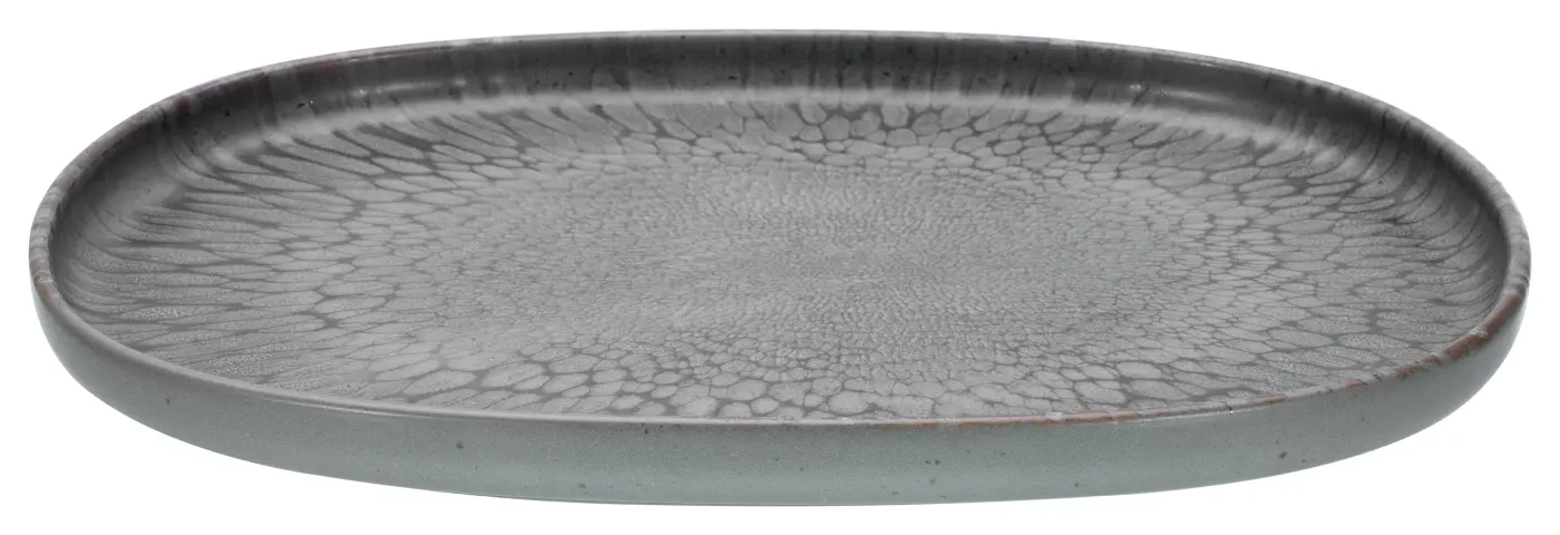 Creatable Platte oval Uno Volcano 33x23 cm Anthazit