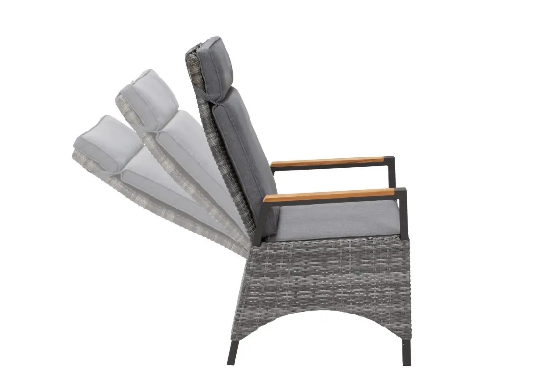 LC Garden Positionsstuhl Keramo ca. 57x68x110 cm Natur-Grau