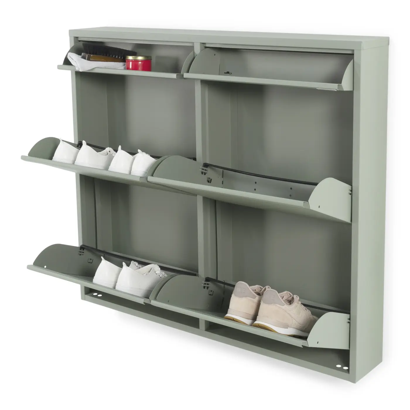 Spinder Schuhschrank Billy Dusty green, ca. 98x86x15 cm