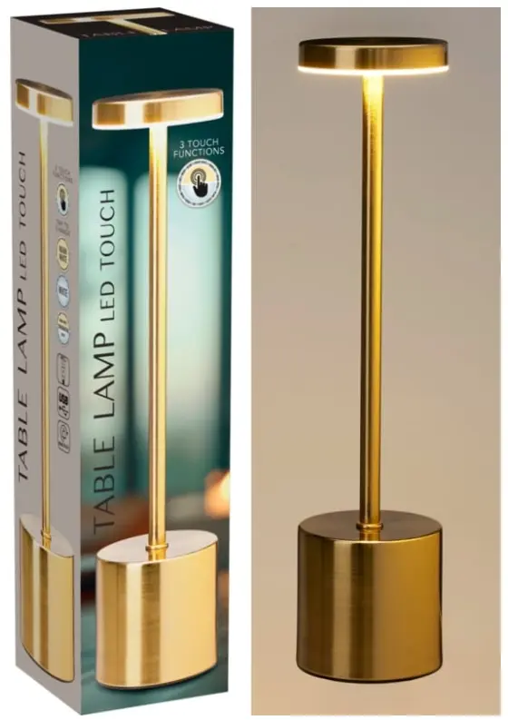 Koopman I. Tischlampe Gold 8x34 cm
