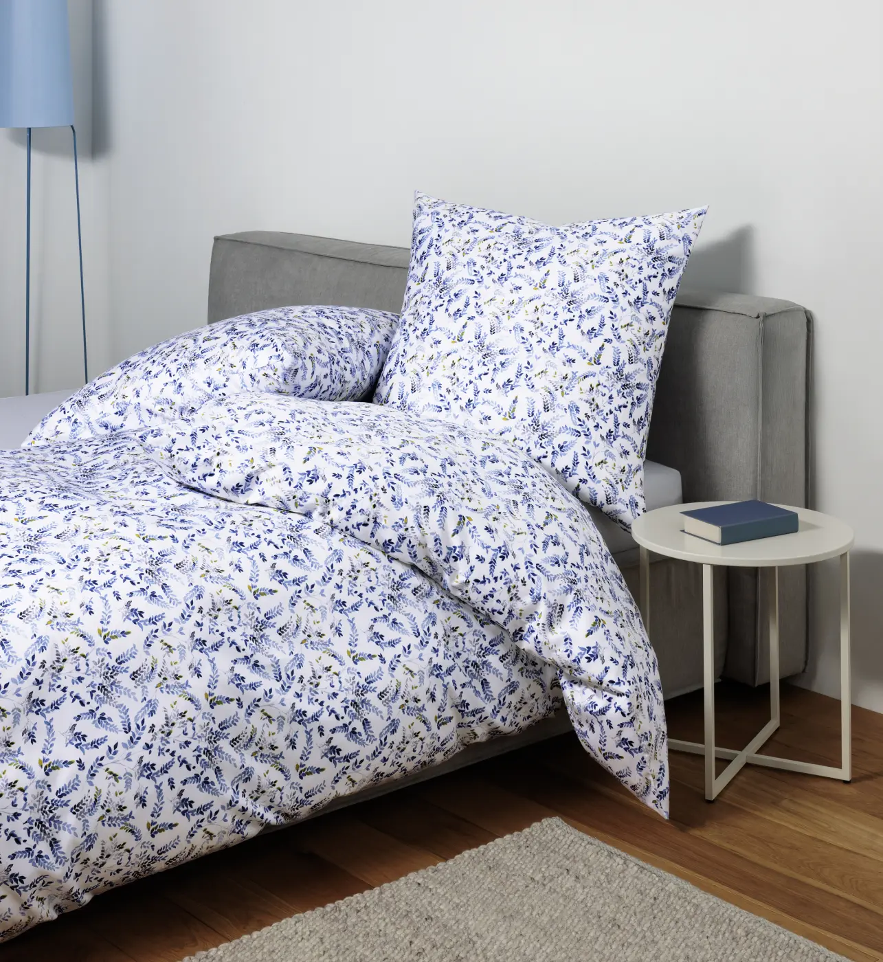 Janine Bettwäsche-Set Moments 135x200+80x80 cm blau