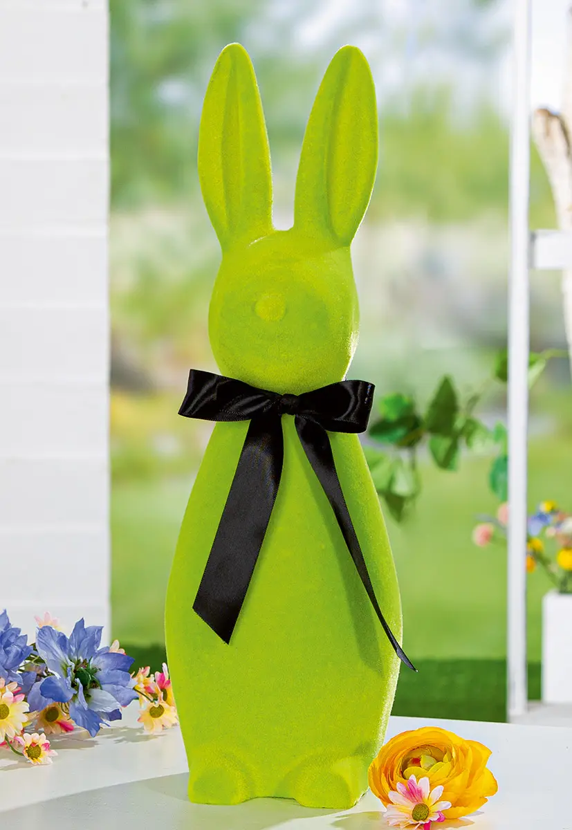 Macrander Hase Grün Kunststoff ca. 41 cm