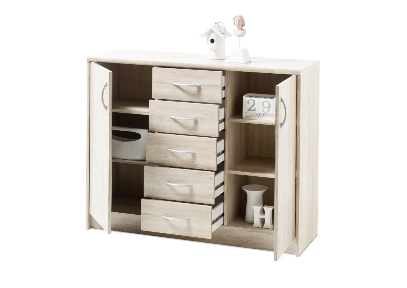 Bega Consult OPTIMUS Kommode 7 Eiche Sonoma BHT ca. 109x 86x35 cm