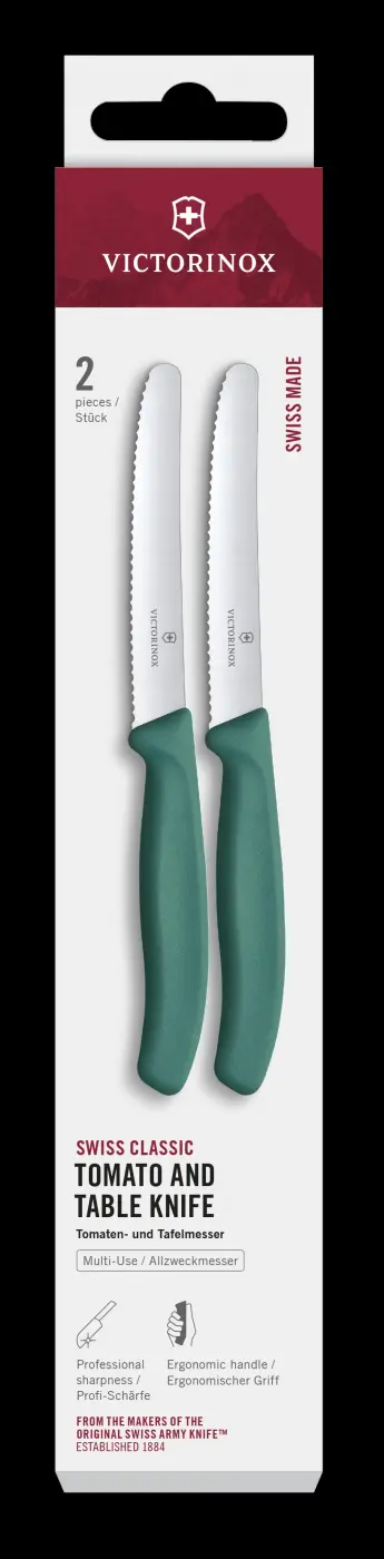 Victorinox Tomaten- und Tafelmesser Swiss Classic 2-tlg. grün