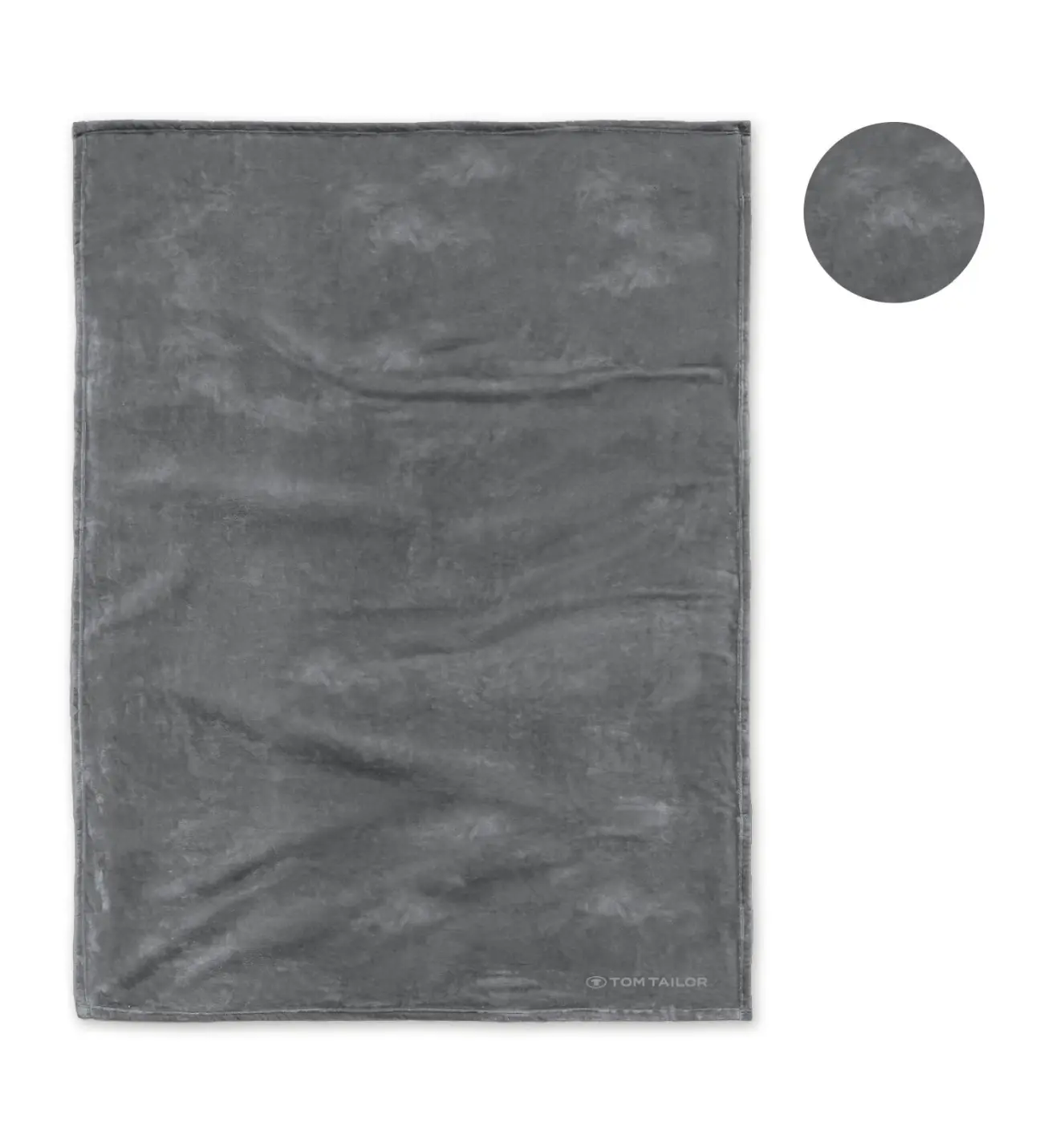 Tom Tailor Angorina-Fleece Wohndecke anthracite 1x 150x200 cm