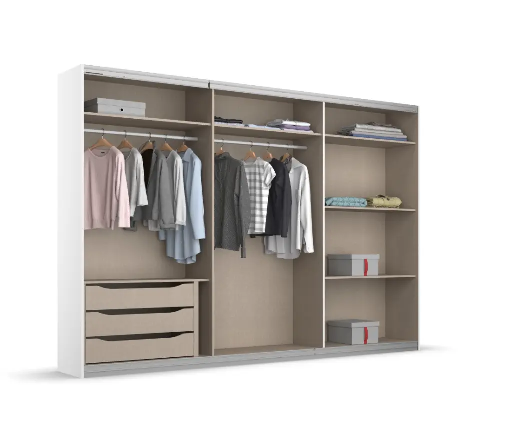 Rauch Schwebetürenschrank Kulmbach weiß cm