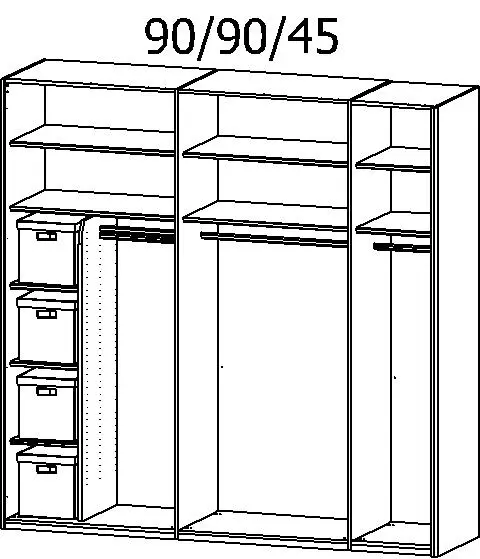 Rauch X-tend Schwebetürenschrank