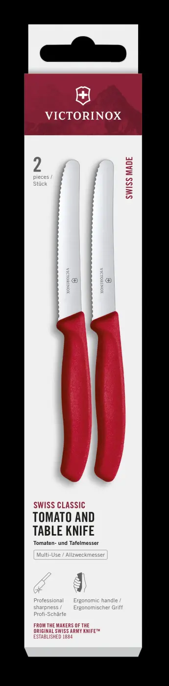 Victorinox Tomaten- und Tafelmesser Swiss Classic 2-tlg. rot