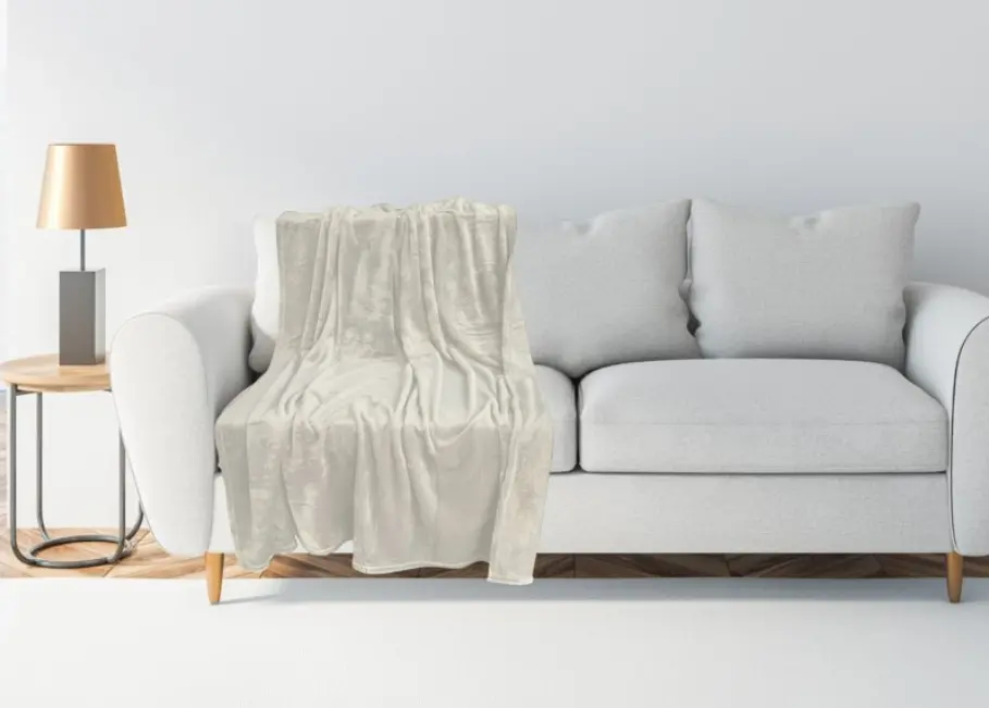 CoSiMa Wohndecke Cozy Creme ca. 150x200 cm