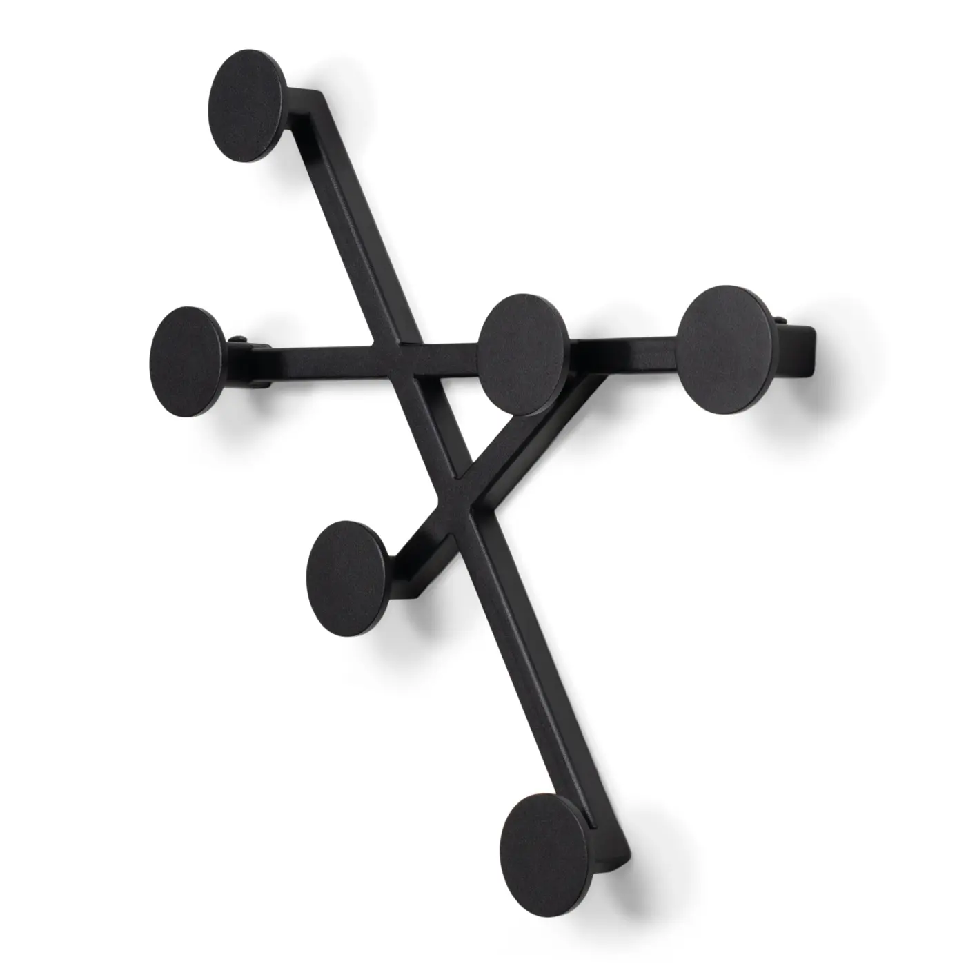 Spinder Wandgarderobe Bottoni Schwarz, ca. 39x35x9 cm