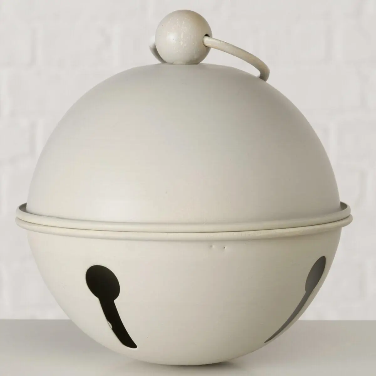 Boltze Glocke Annabella Eisen weiß 18 cm Durchmesser