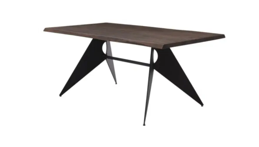 Interliving Tisch Mooreiche/Schwarz ca. 180x100 cm