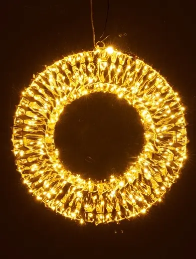 Gasper LED Kranz Gold 62 cm