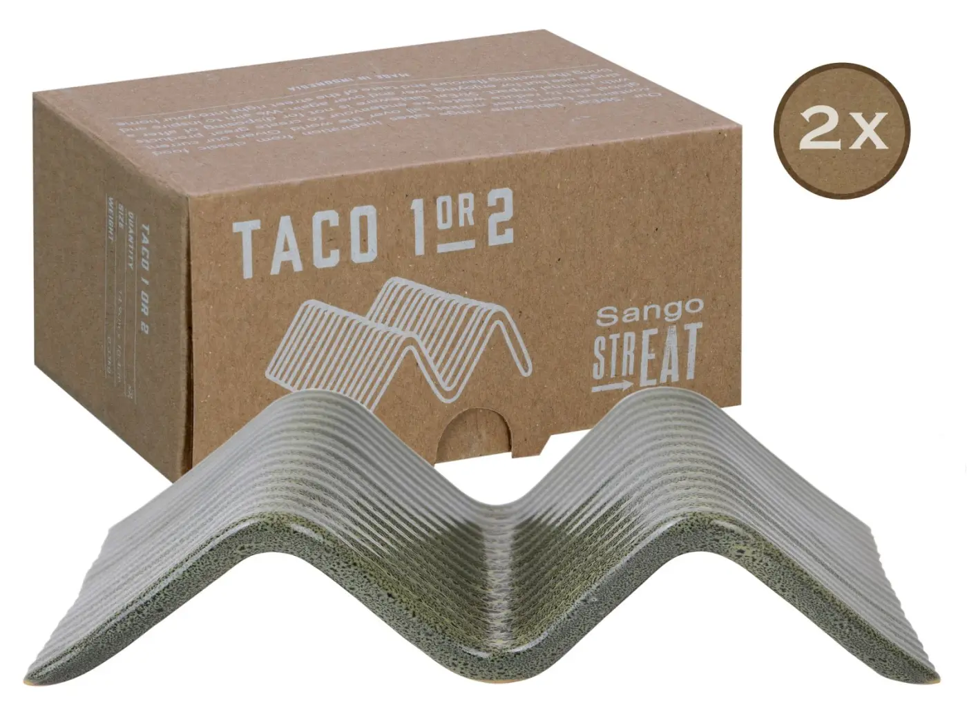 Creatable Streat Taco Stand 1 14,5 x 10,5 cm Grün
