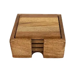 Hogewoning Square Box Coaster Casma 12cm Natural