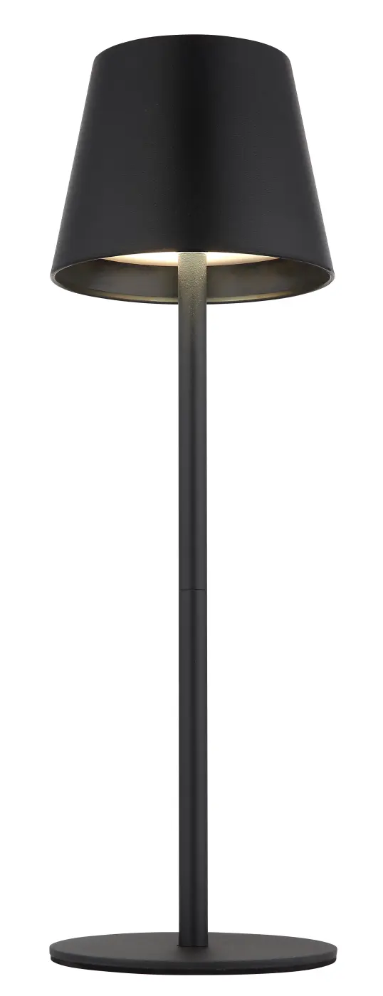 Globo Akkuleuchte Vannie I schwarz matt 11,50x36,00