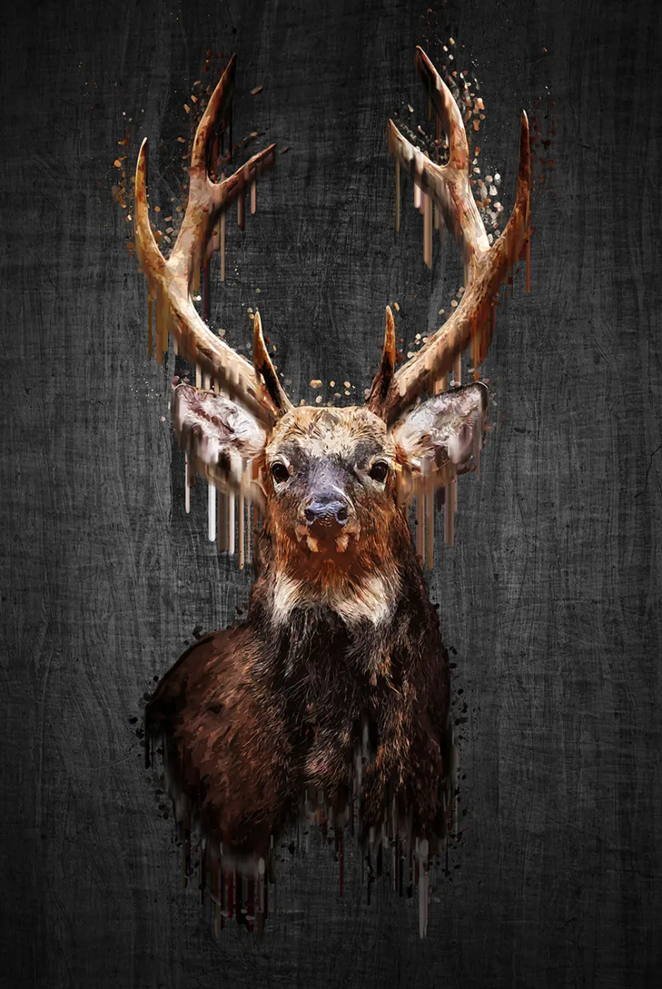 ars graphica Maxi-Panel - Maxi-Panel: Modern Deer