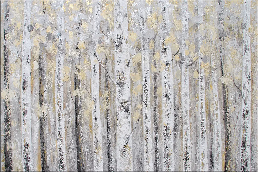 ars graphica Original-Art 120x80cm - Elisabeth Schumsk: Birkenwald