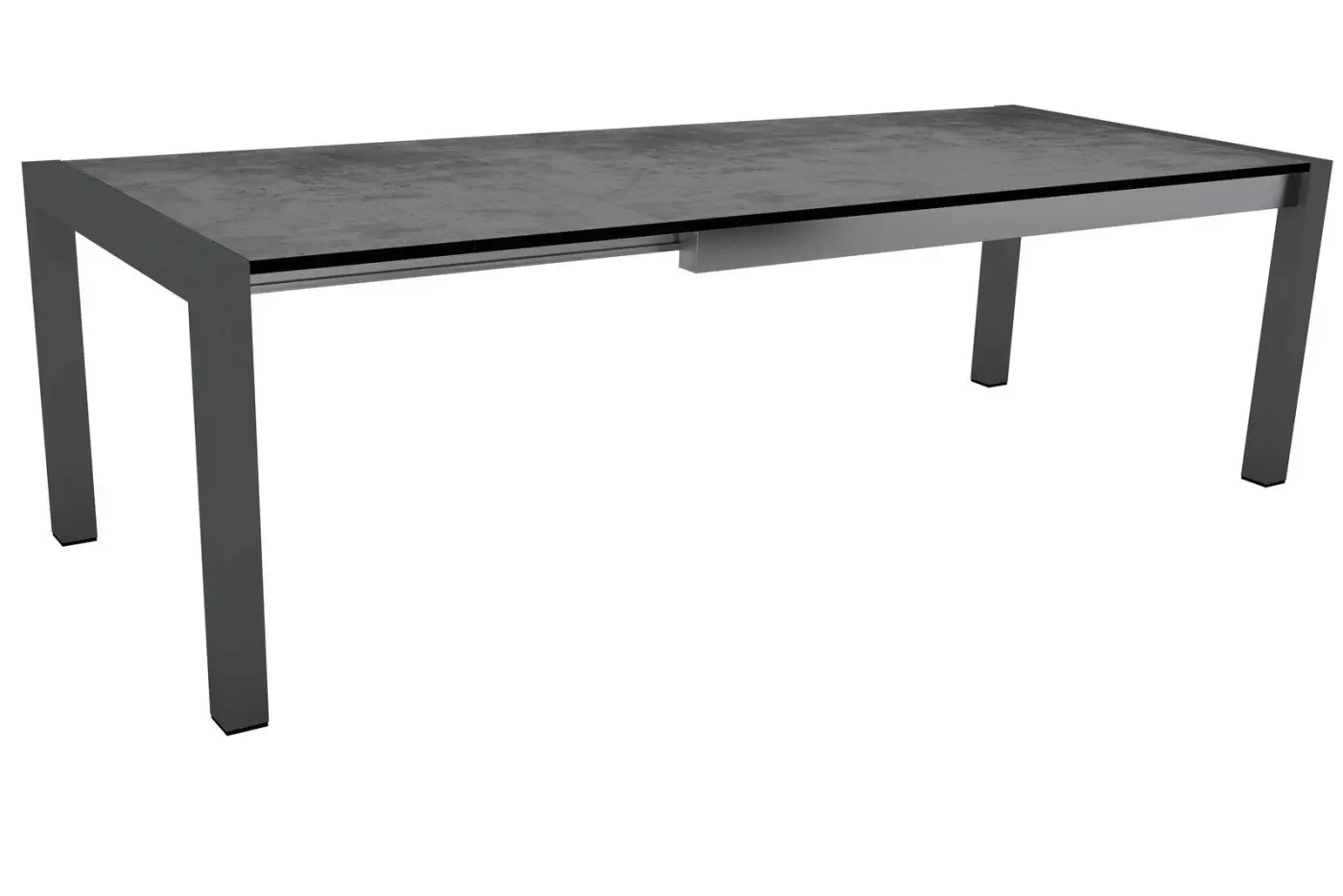 Stern 431749 Ausziehtisch 214 / 100 / 75 cm Anthrazit Silverstar Zement