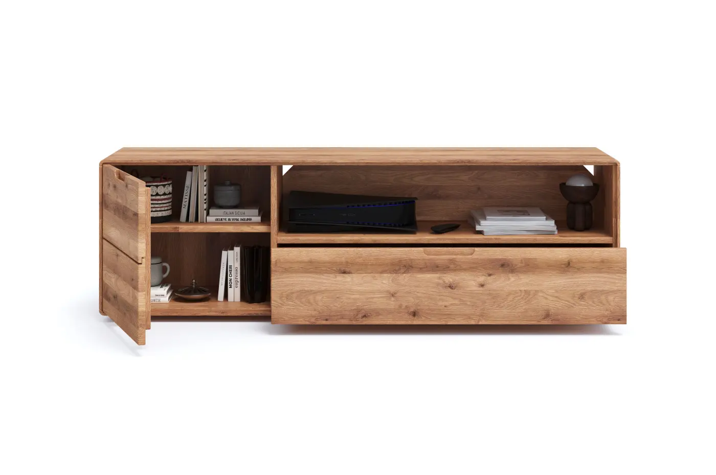 3S Frankenmöbel TV-Board WZ-663 Wildeiche geölt ca. 149x46,5x40 cm