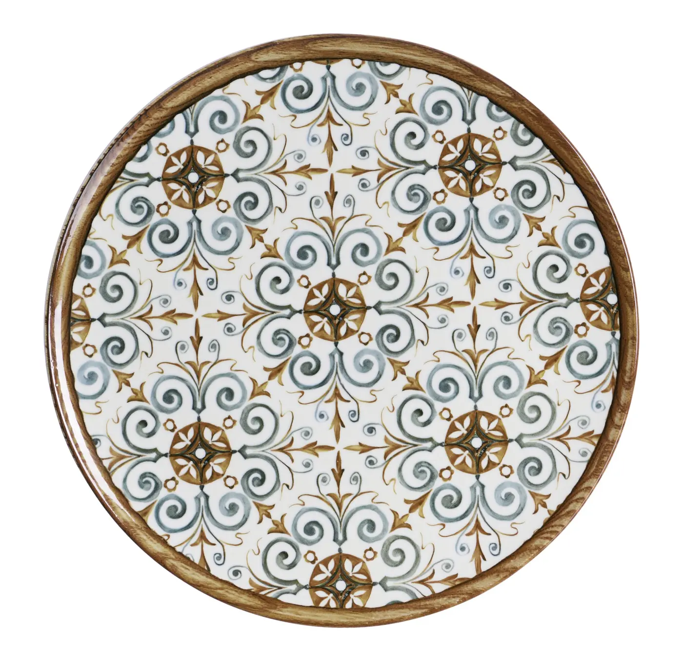 Ritzenhoff Pizzateller Marrakesch 32 cm Braun/Blau/Weiß