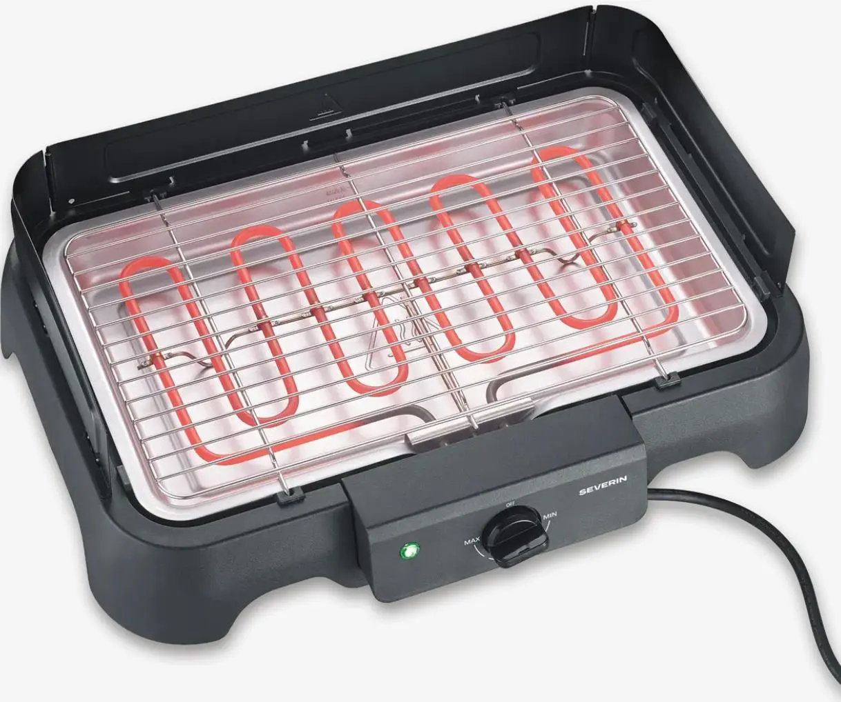 Severin Elektrischer BBQ Tischgrill mit Grillrost