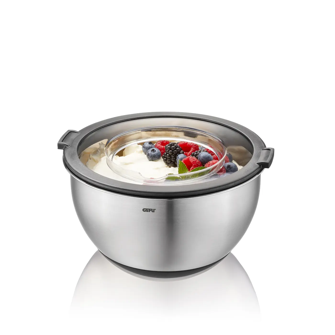 GEFU Schüssel-Set mit Spritzschutzdeckel