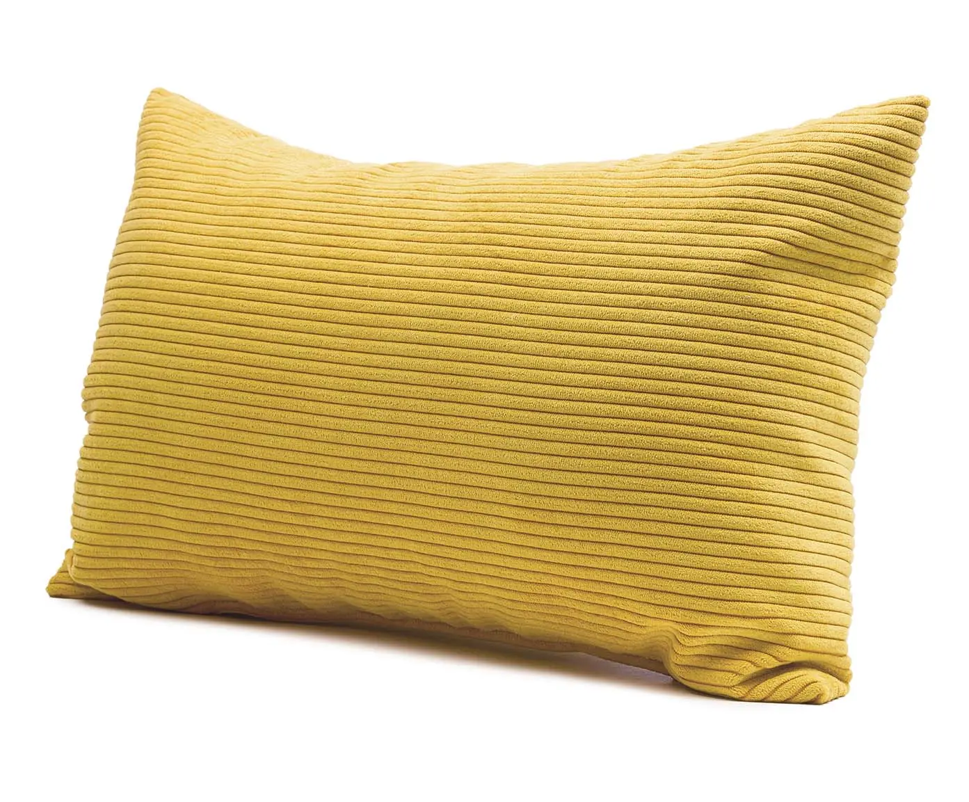 Gözze Capri Kissen Feincord-Optik 30x50 cm Gelb