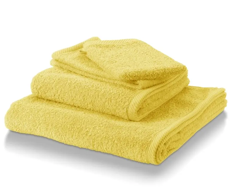 Kela Gästehandtuch Ladessa Sonnengelb 30x50 cm