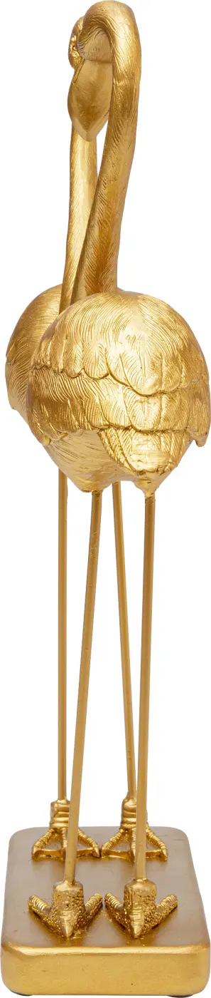 Kare Design Deko Figur Flamingo Love Gold 39 cm