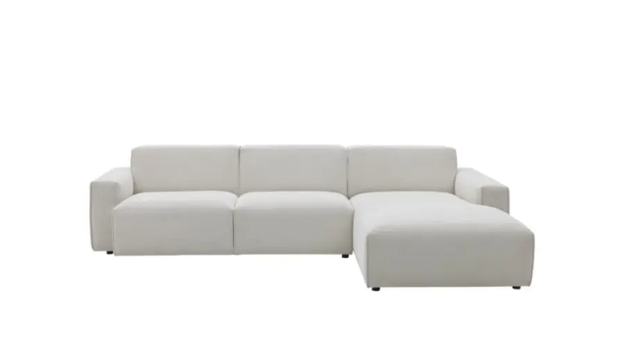 Roomio No. 4100 Polstergarnitur Feincord weiß, ca. 285x189 cm