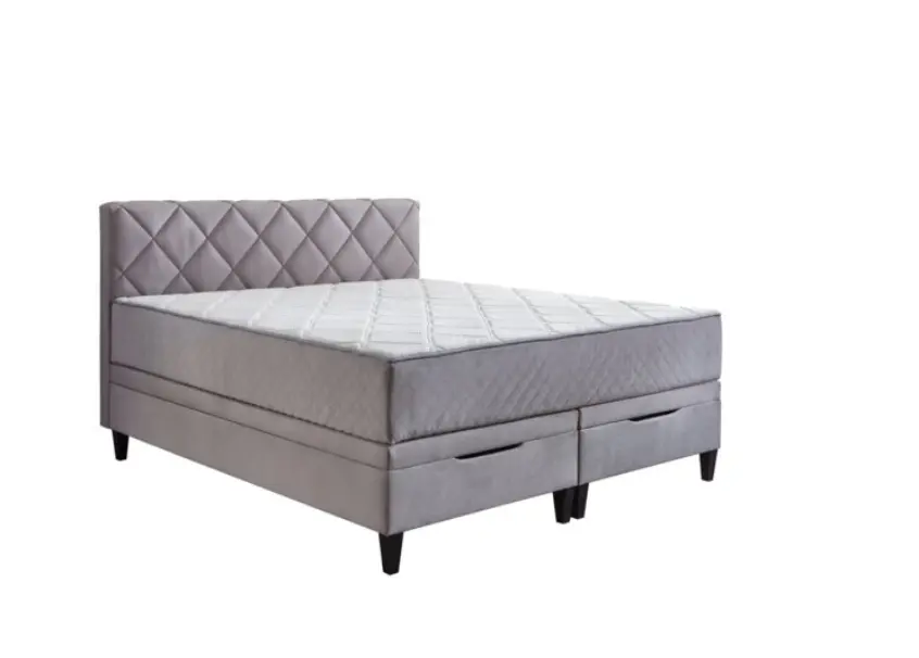 Sun Garden Boxspringbett Eberndorf ca. 180x200 cm silber