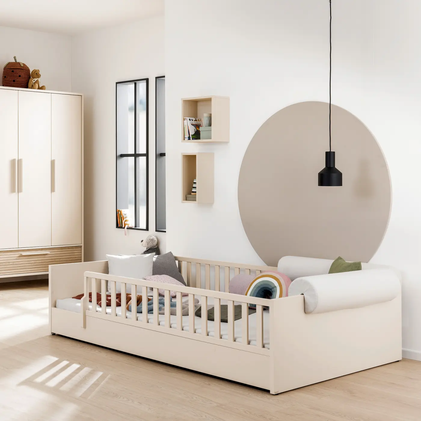 Paidi Bodenbett LITTLE FLO cashmere beige 120x200 cm
