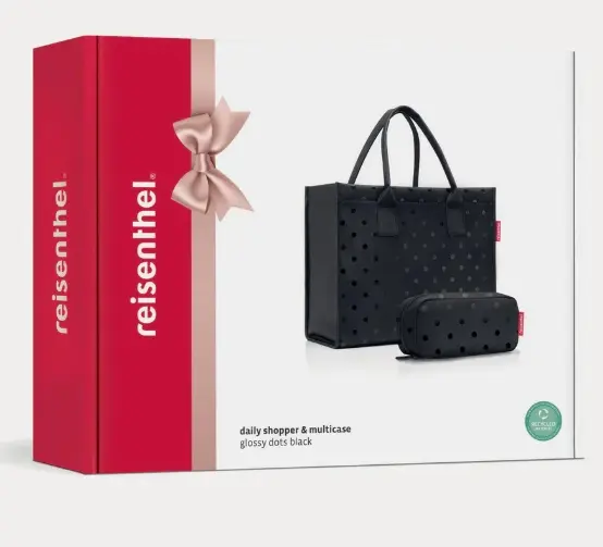 Reisenthel Daily Shopper Set Glossy Dots Black 8x36x43 cm