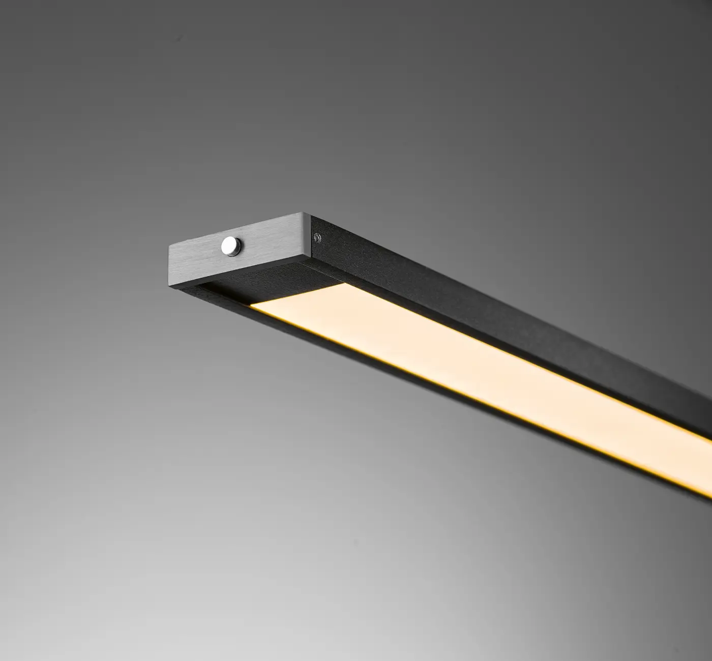 F&H Pendelleuchte, 1-flg. x 120 cm Metallfarben, Sandschwarz Matt, Nickelfarben
