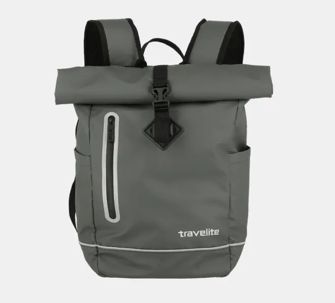 Travellite Rucksack Backpack Roll-Up Basic Anthrazit 26x48x15 cm