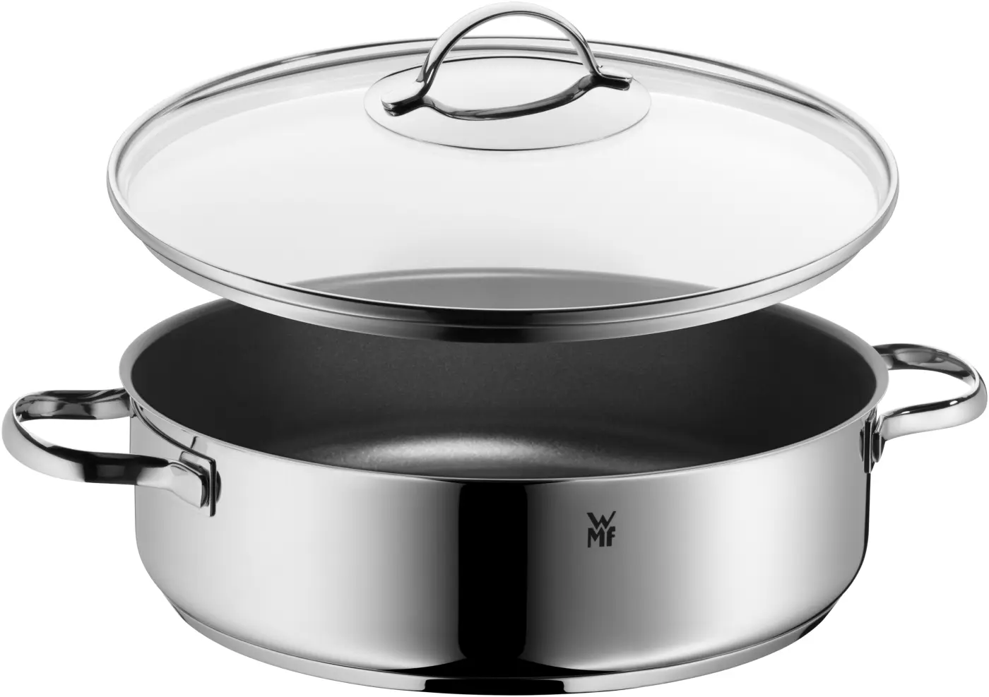WMF Devil Servier-Schmorpfanne mit WMF Devil Servier-Schmorpfanne mit