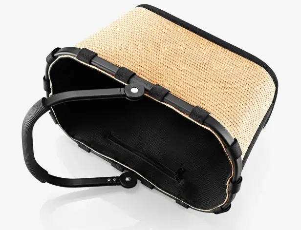 Reisenthel Carrybag XS Frame raffia black ca. 33.5x21x19.5 cm