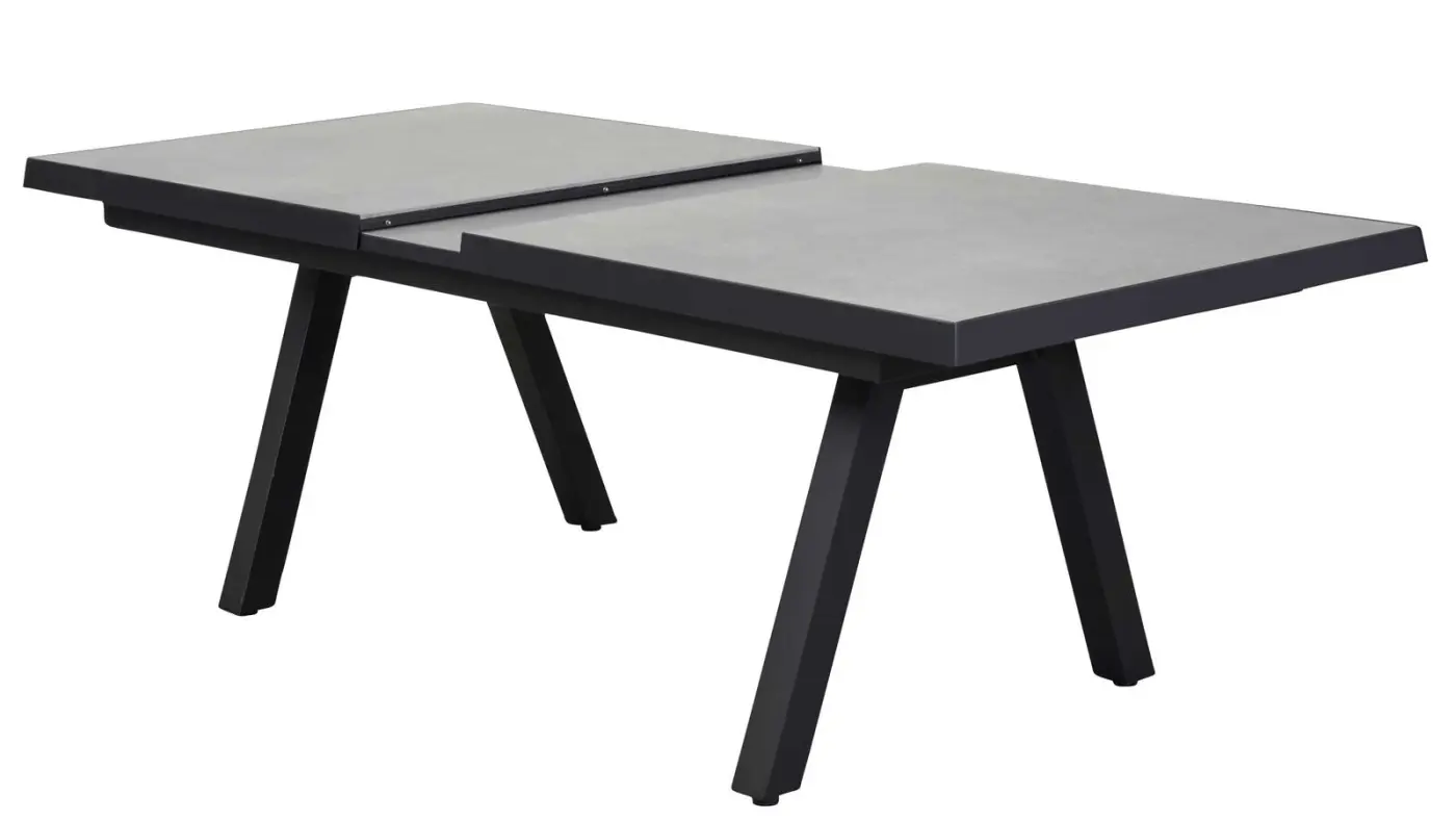 LC Garden Ausziehtisch Sondrino ca. 200-260x100x75 cm Beton-Optik/Anthrazit