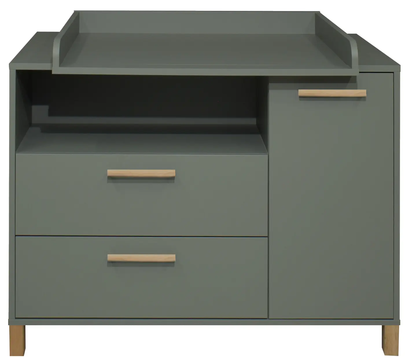 Mäusbacher Wickelkommode Oli pine green matt lack