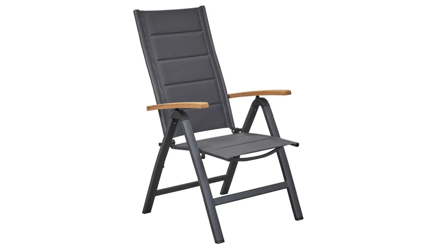 LC Garden Klappsessel Unicamo ca. 61x75x112 cm Anthrazit