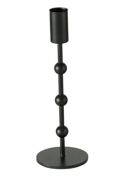 Boltze Kerzenleuchter schwarz 20 cm